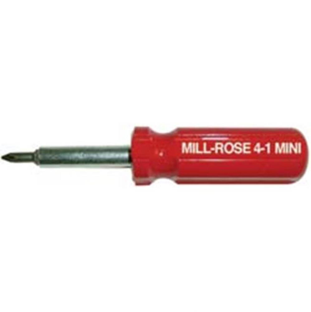 4 IN 1 MINI-SCREWDRIVER BITS, PHILLIPS #0 & #1