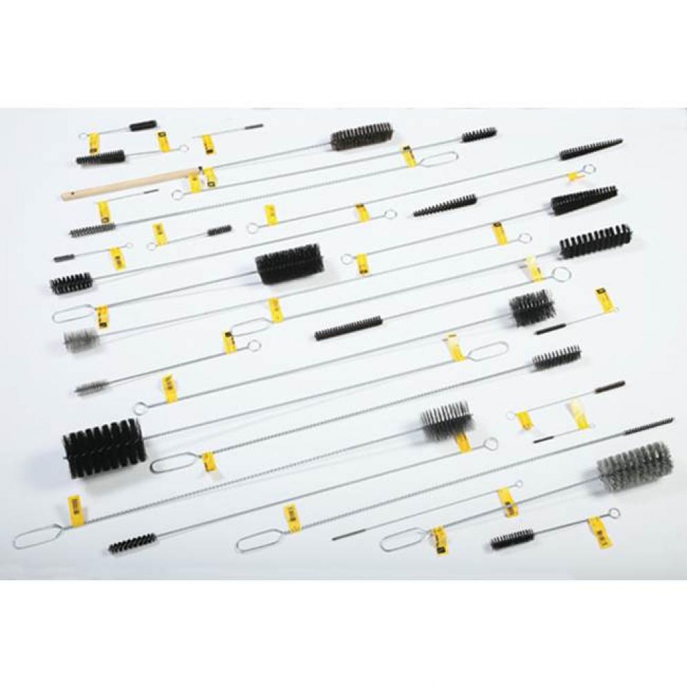 3'' DIA, 42'' OAL, HC TUBE BRUSH, 4'' LOOP