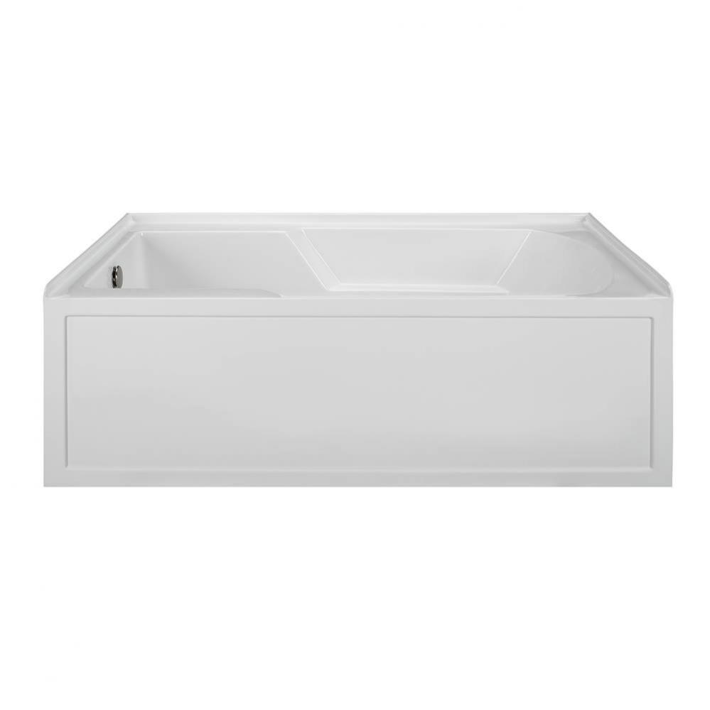 60X36 Biscuit Left Hand Drain Integral Skirted Soaker W/ Integral Tile Flange-Basics
