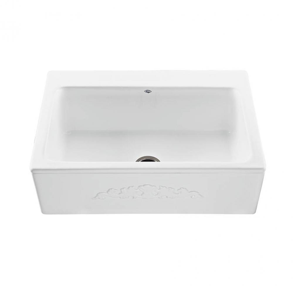 33X22 Other Colors Embossed Front Single Bowl Basics Farmhouse Sink-Mccoy