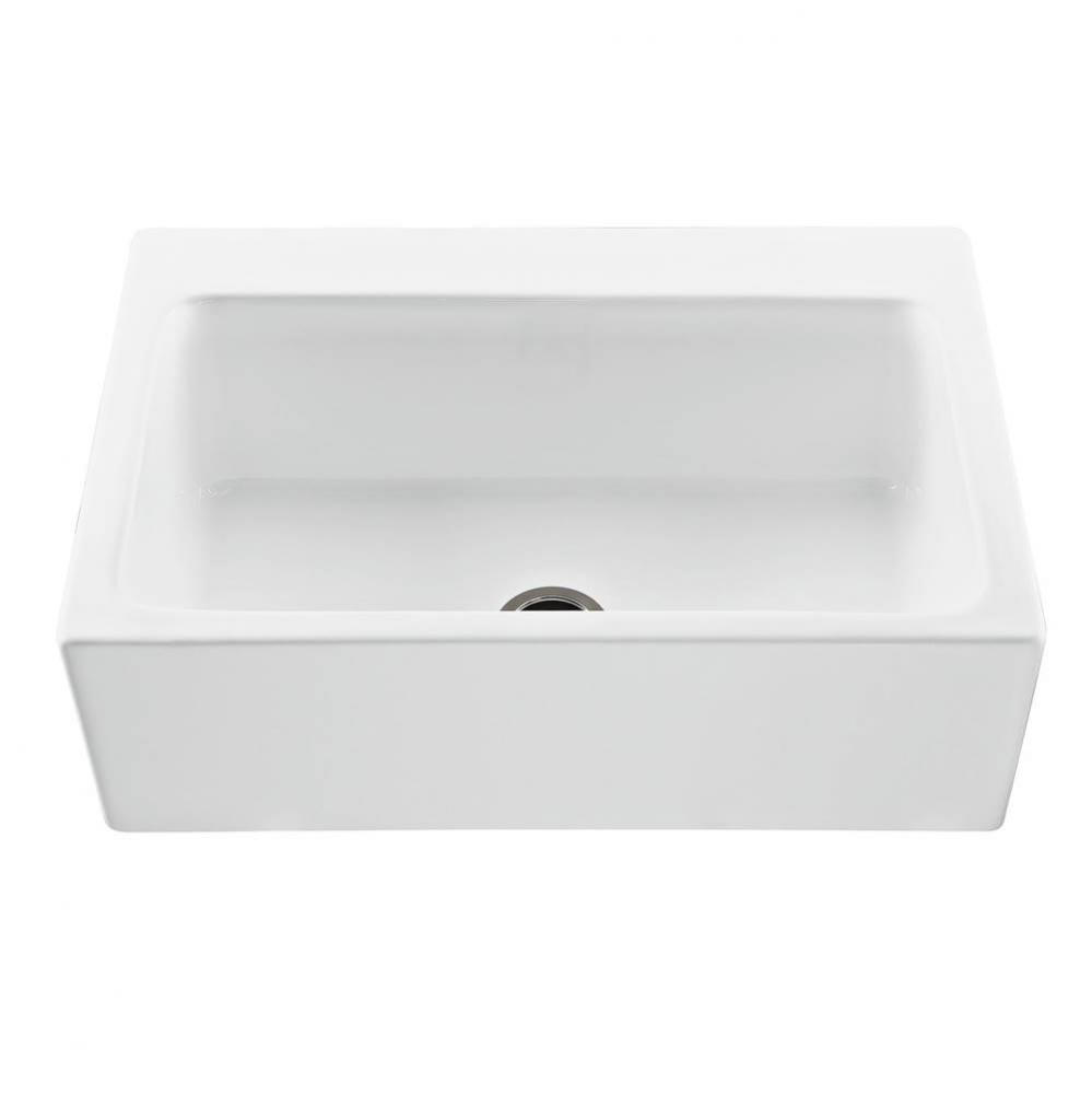 Mccoy Acrylic Cxl Dbl Bowl Drop In/Undermount Farmhouse Seamless Front - Biscuit (33X22.25)