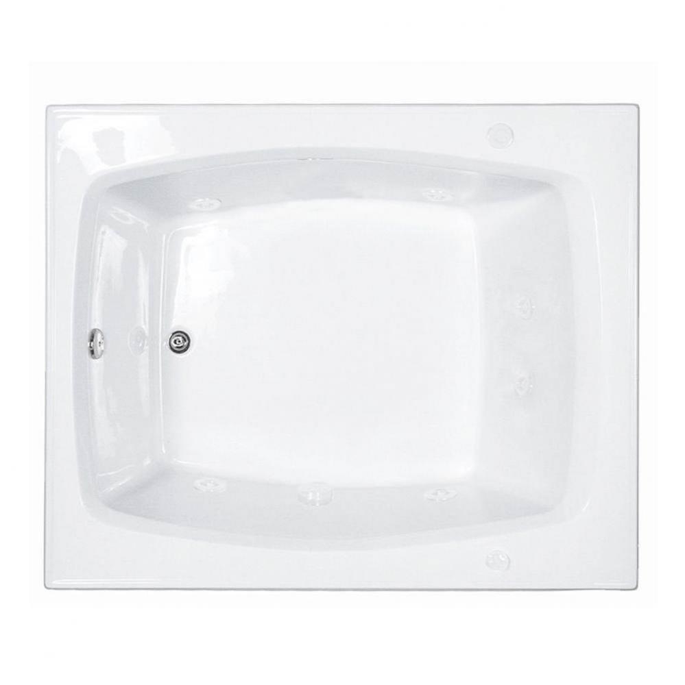 60X48 White Whirlpool Bath-Basics