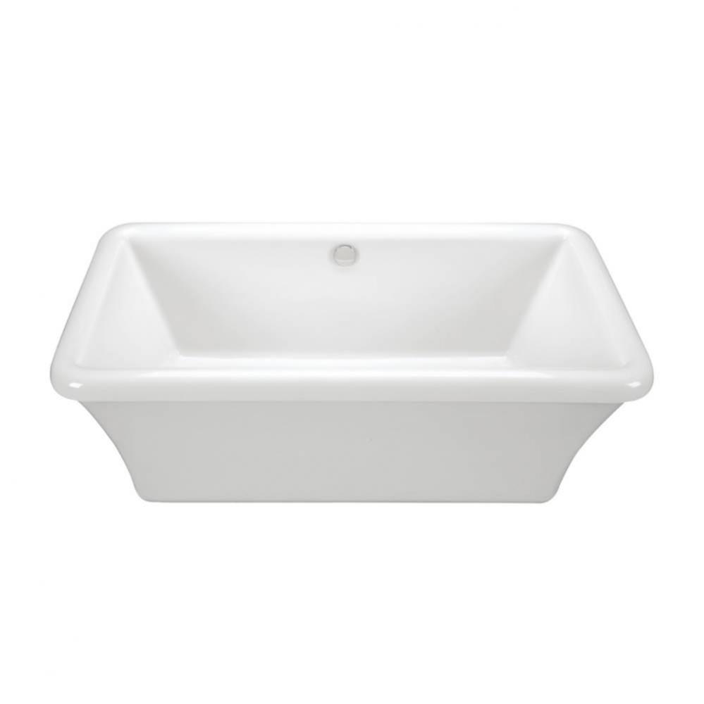 Basics Acrylic CXL Freestanding Virtual Spout Soaker - Biscuit (66X35.75)