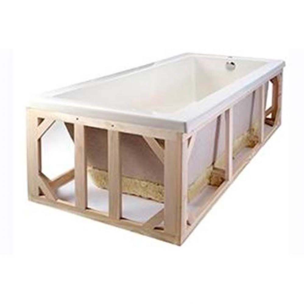 Basics Pre-Leveled Frame And Foam Base-Rectangular Tubs