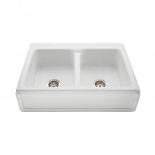 MTI Basics MBKS231GRP1 - BORDER FRONT DOUBLE BOWL BASI 33X22 BLACK