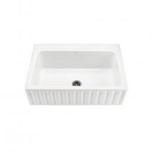 MTI Basics MBKS252GRP1 - BASICS VERTICAL FRONT SINGLE BOWL 33X22 BLACK