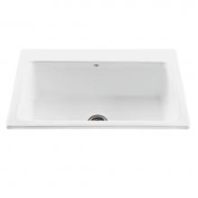 MTI Basics MBKS50-BI - 33X22 Biscuit Single Bowl Basics Sink-Reflection