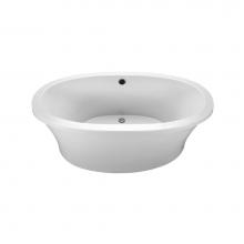 MTI Basics MBSOFS6636AV-WH - 66X36.75X21.75,Basics,Fs Oval W/ Above Floor Rough,Virtual Spout,White