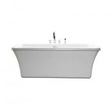MTI Basics MBSRFSX6636AWH - 66X36 Above Floor Rough, Freestanding Soaker-Wh