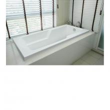 MTI Basics MBWRR6630EBI - 66X30 White Whirlpool Tub-Basics