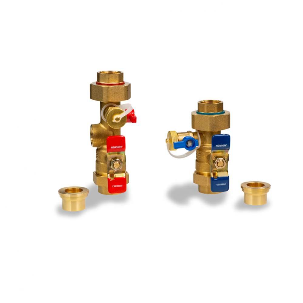 Plumb Easy Valve Set  - 1'' Isolation Valve Kit wihout Relief Valve