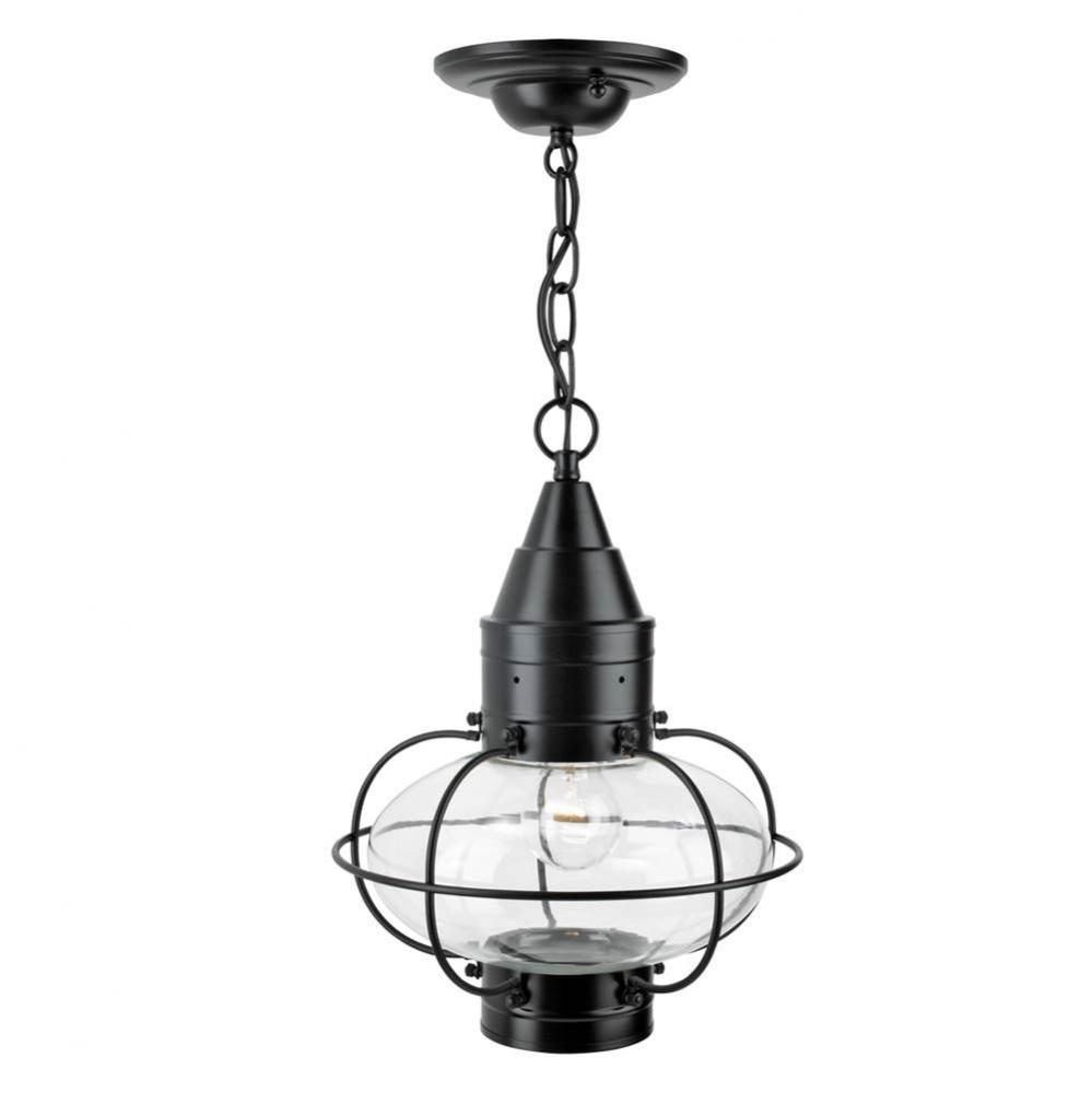 One Light Black Hanging Lantern