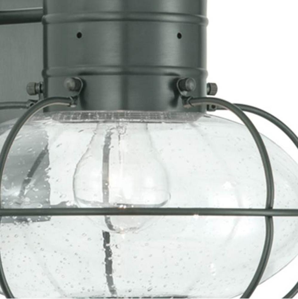 One Light Gray    Hanging Lantern