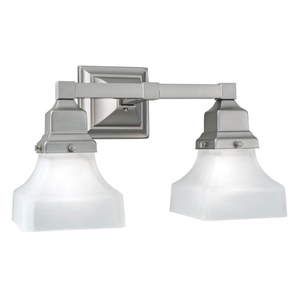 Two Light Nickel Vanity