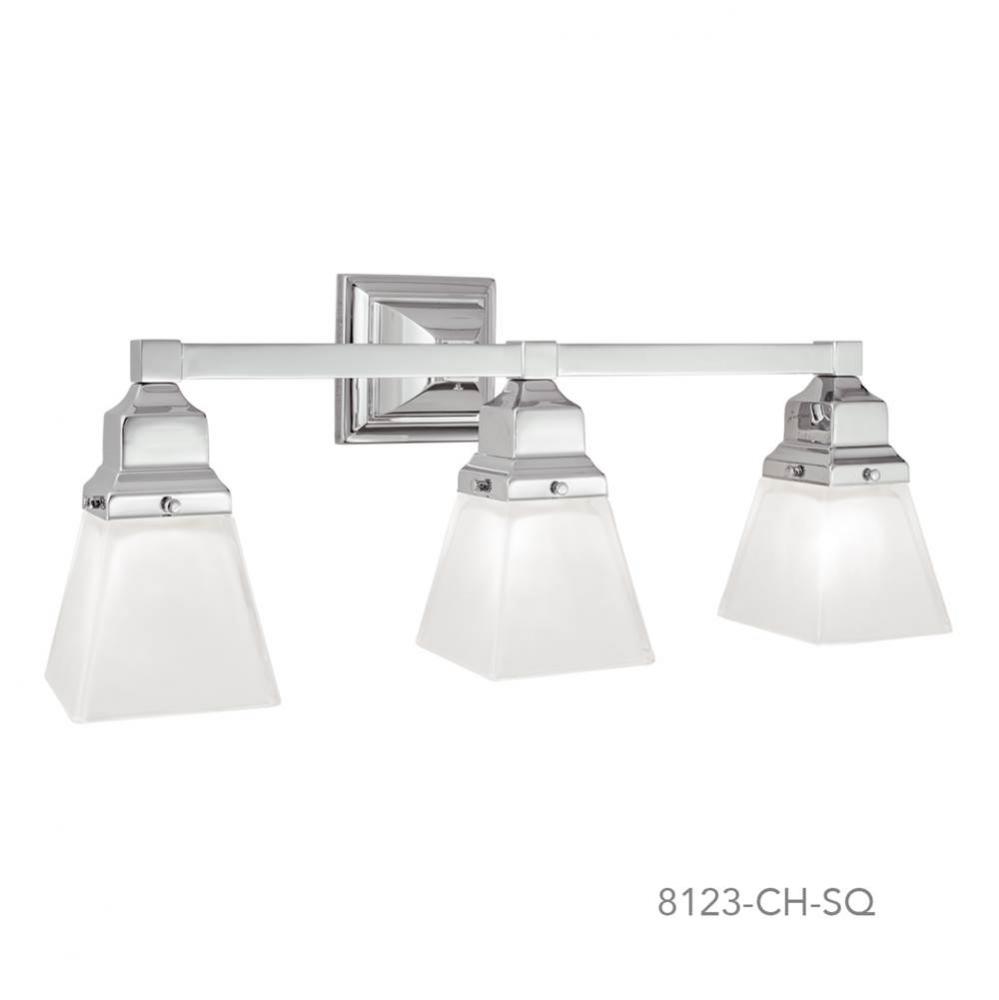 Three Light Chrome Vanity