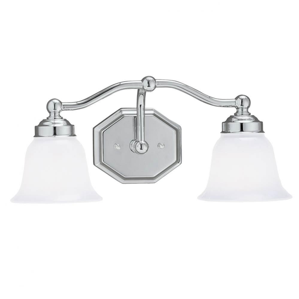 Two Light Chrome Vanity