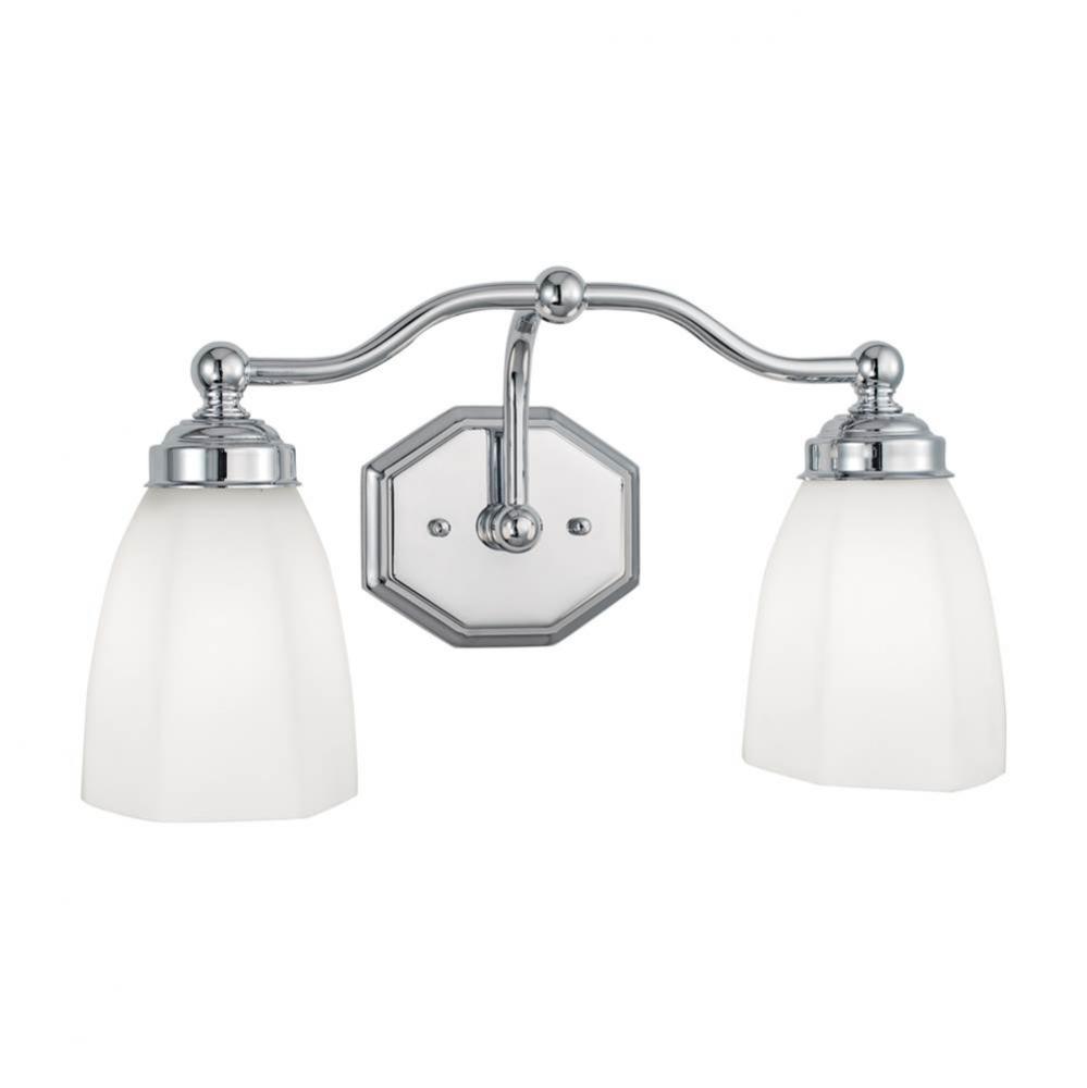 Two Light Chrome Vanity