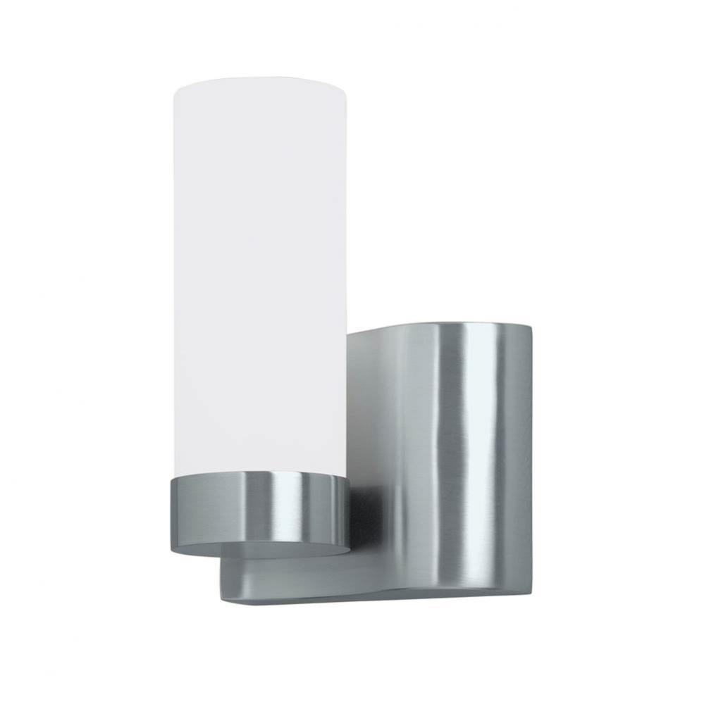 One Light Nickel Wall Light