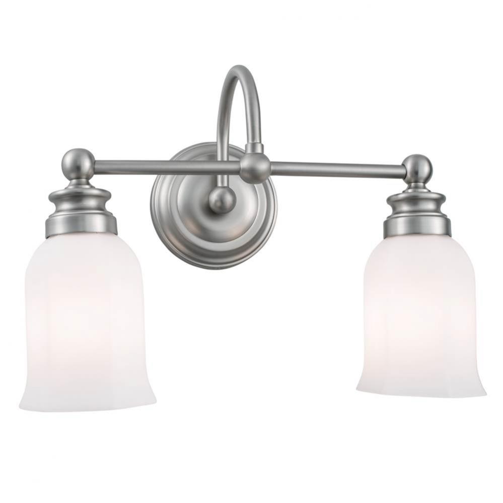 Two Light Nickel Vanity