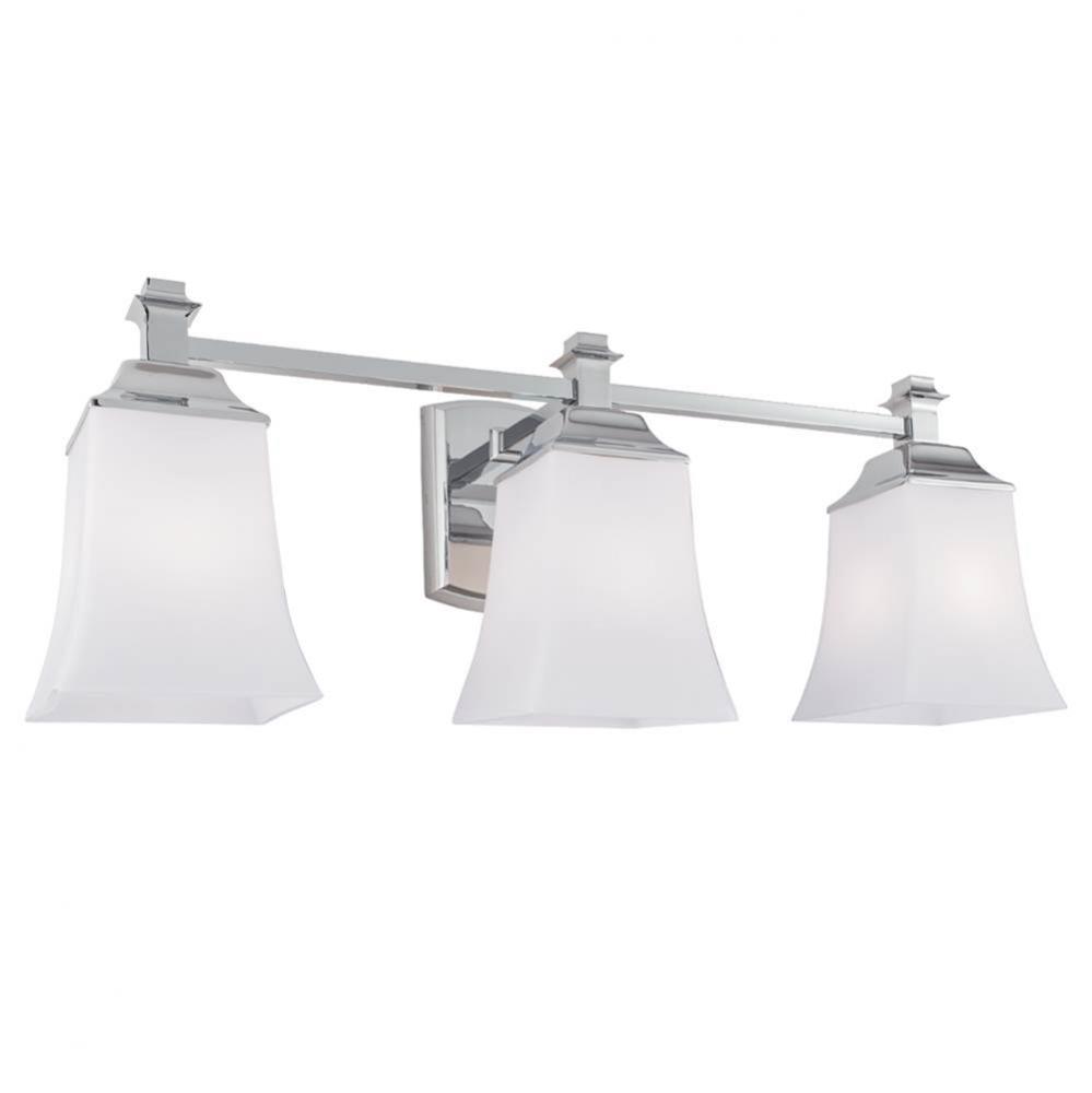 Three Light Chrome Vanity
