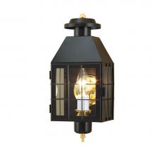 Norwell 1059-BL-CL - One Light Black Wall Lantern