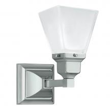 Norwell 8121-BN-SQ - One Light Nickel Wall Light