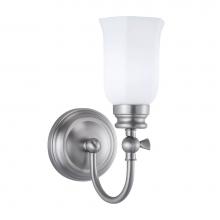 Norwell 8911-BN-HXO - One Light Nickel Wall Light