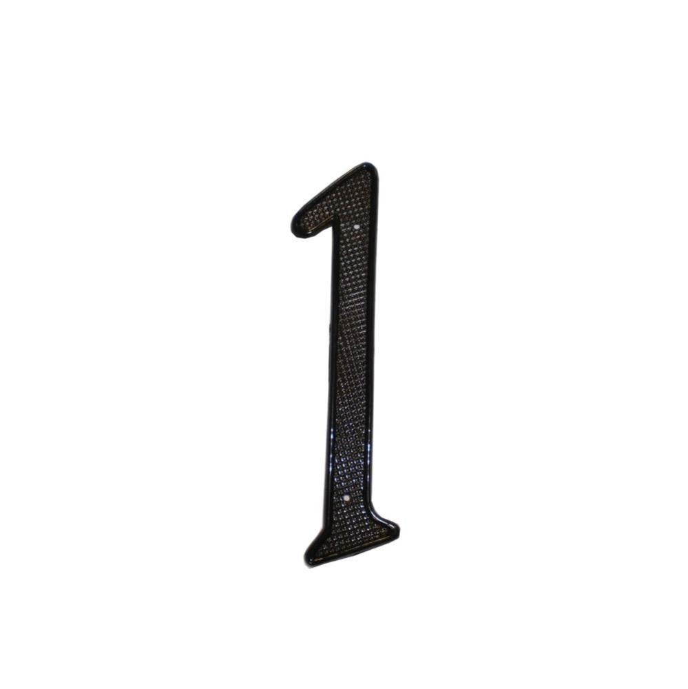 4 Inch ZINC HOUSE NUMBER #1 BL