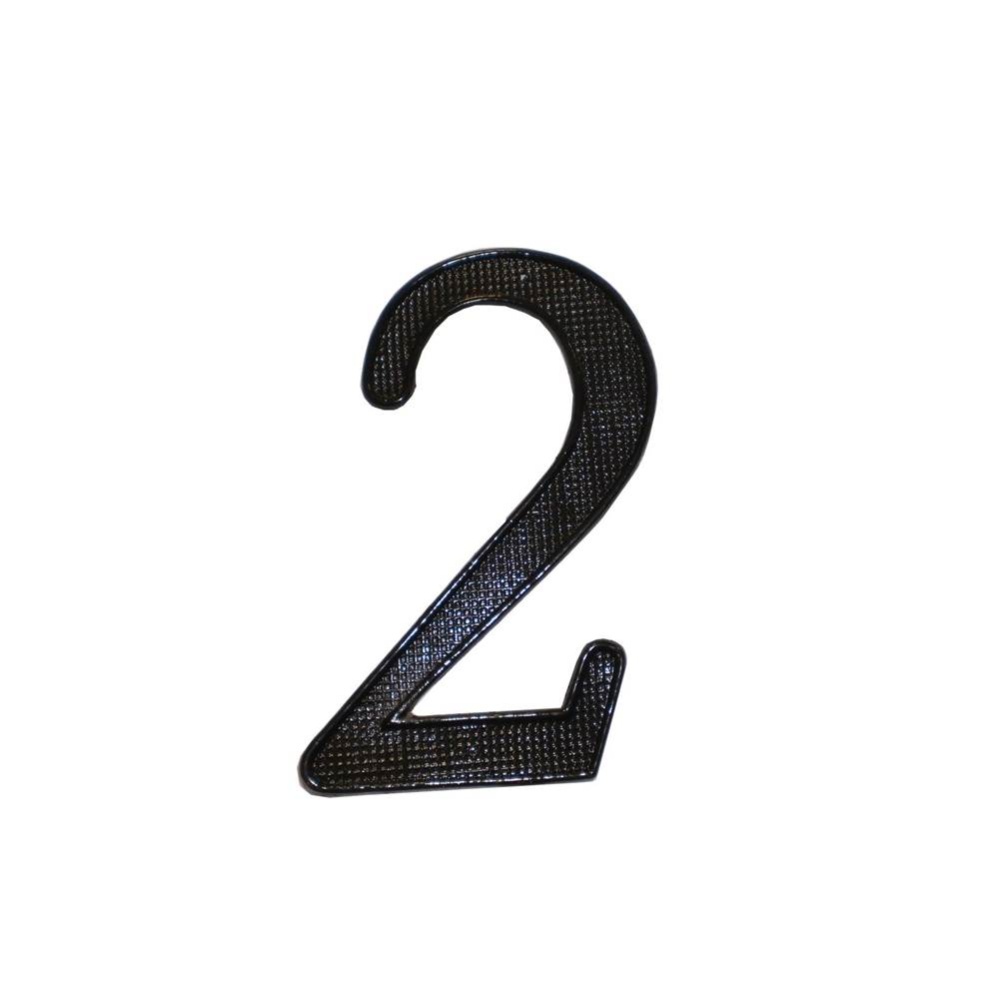4 Inch ZINC HOUSE NUMBER #2 BL