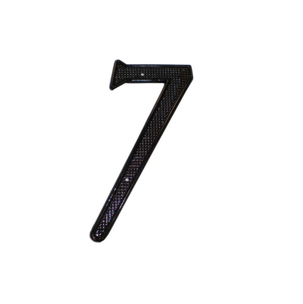 4 Inch ZINC HOUSE NUMBER #7 BL