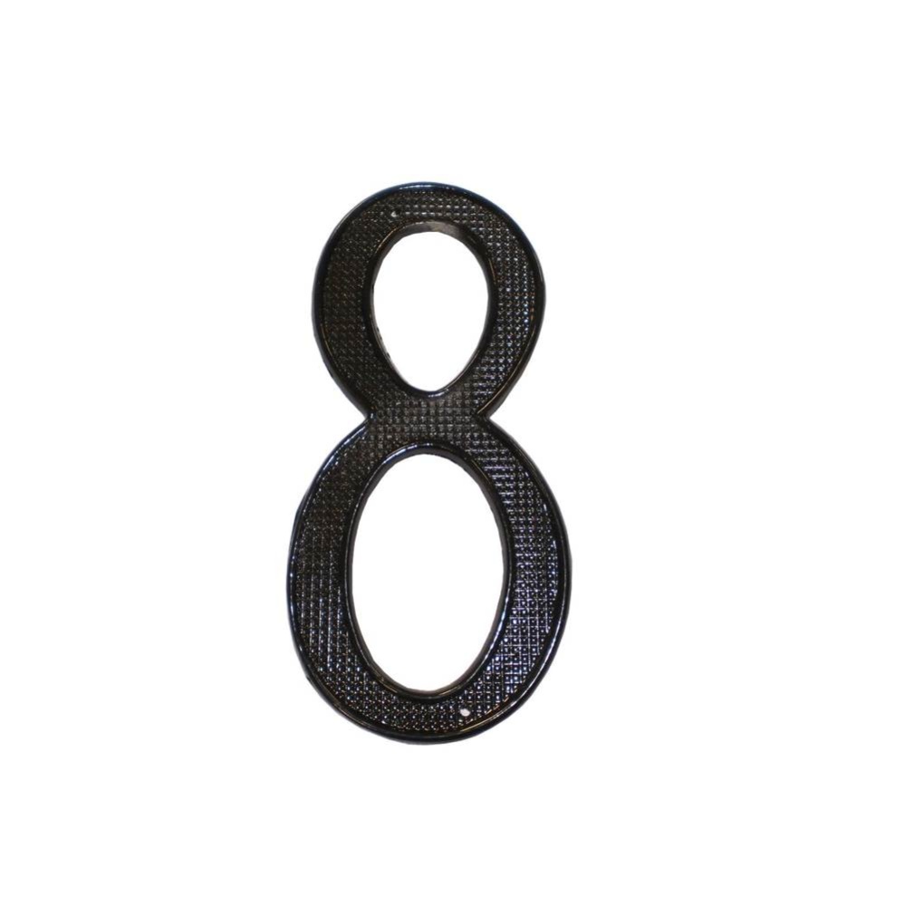 4 Inch ZINC HOUSE NUMBER #8 BL