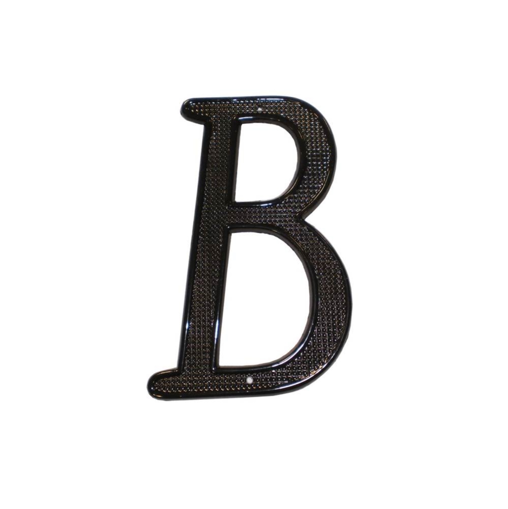 4 Inch ZINC HOUSE LETTER #B BL