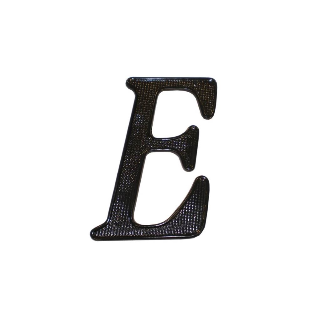 4 Inch ZINC HOUSE LETTER #E BL