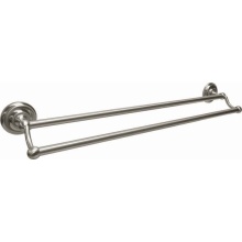 Pamex BC7SN-15824D - VENTURA 24 Inch DOUBLE TOWELBAR SN