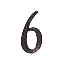 Pamex DD07-406BL - 4 Inch ZINC HOUSE NUMBER #6 BL