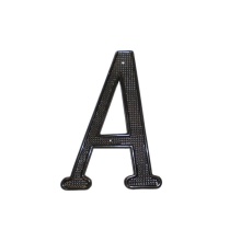 Pamex DD07-40ABL - 4 Inch ZINC HOUSE LETTER #A BL