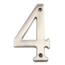Pamex DD07-4S4SN - 4 Inch HD HOUSE NUMBER #4 SN