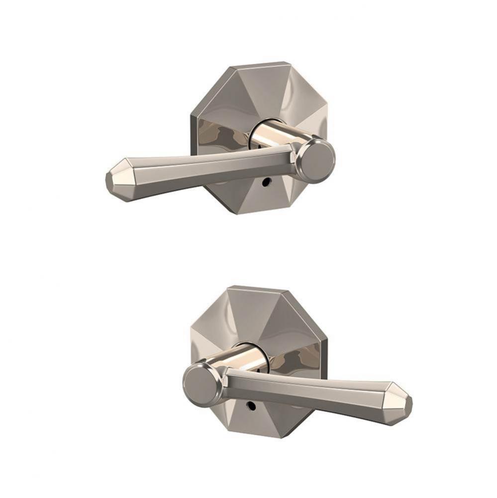 Custom Dempsey Non-Turning Lever with Rosewood Trim in Polished Nickel