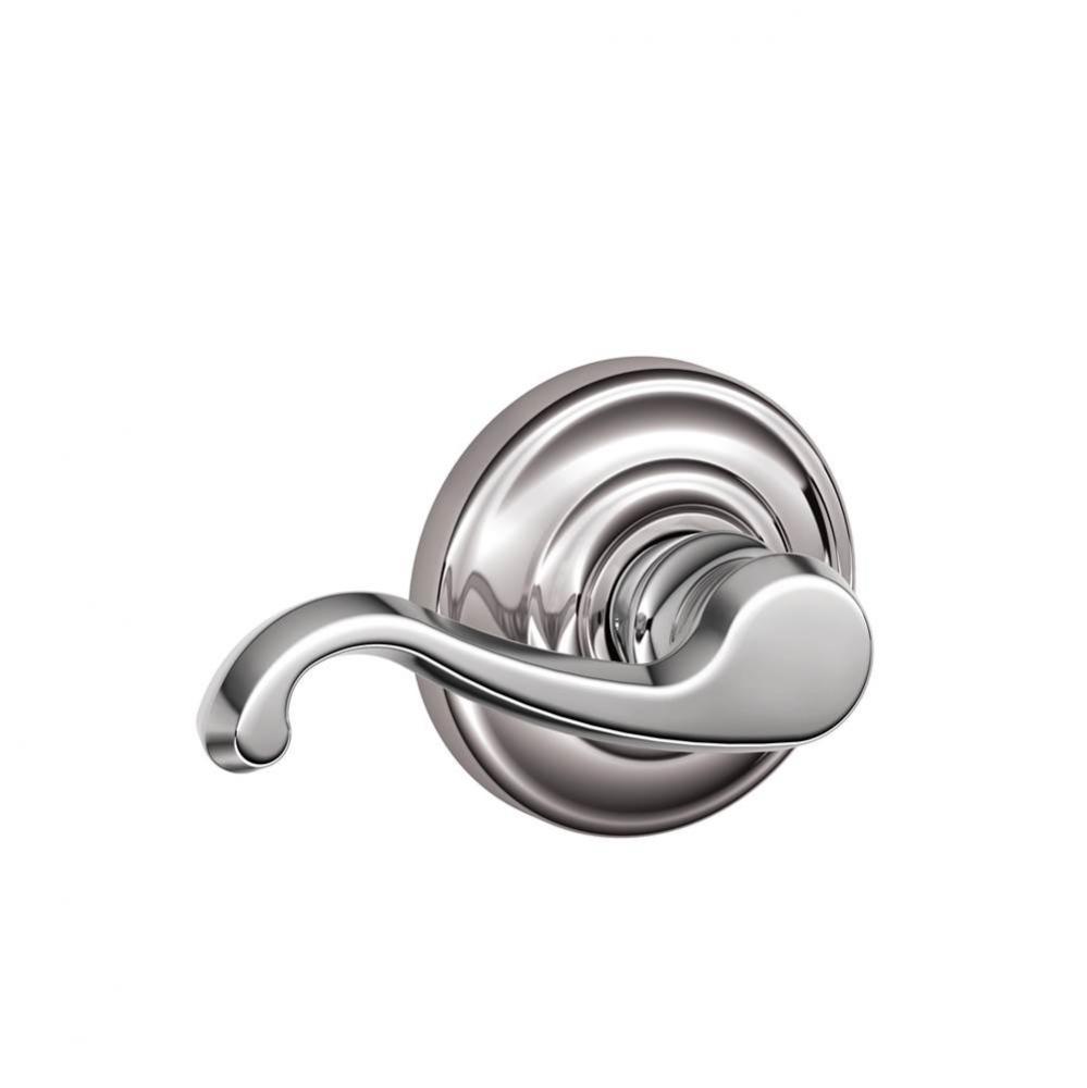 Callington Lever with Andover Trim Hall and Closet Lock in Bright Chrome