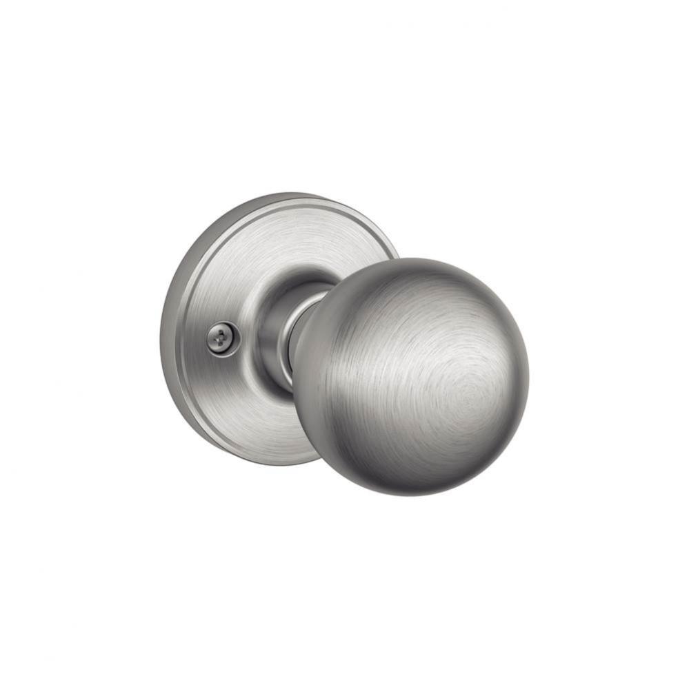 Corona Knob Non-Turning Lock in Satin Stainless Steel