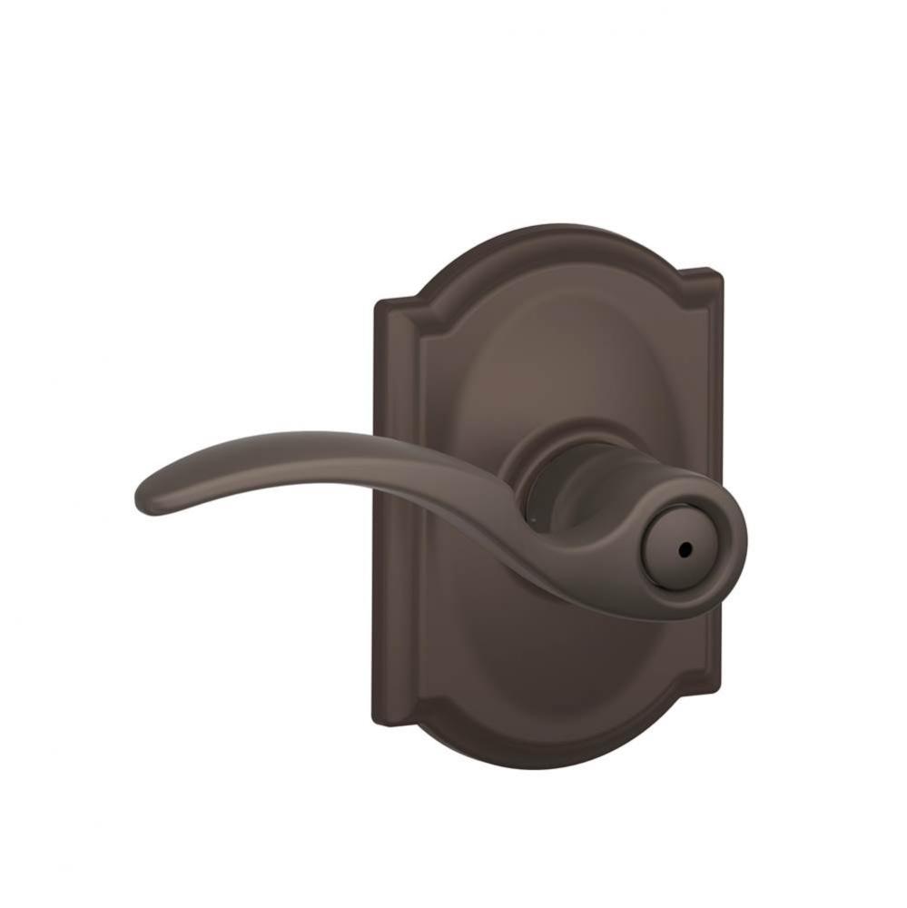 St. Annes Lever with Camelot Trim Bed and Bath Lock in Oil Rubbed Bronze