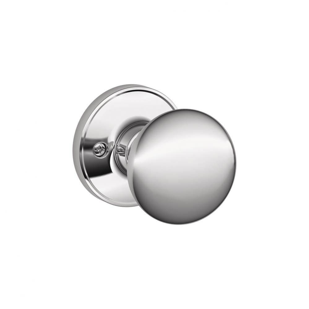Stratus Knob Non-Turning Lock in Bright Chrome