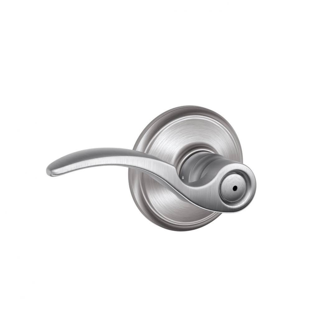 St. Annes Lever Bed and Bath Lock in Satin Chrome