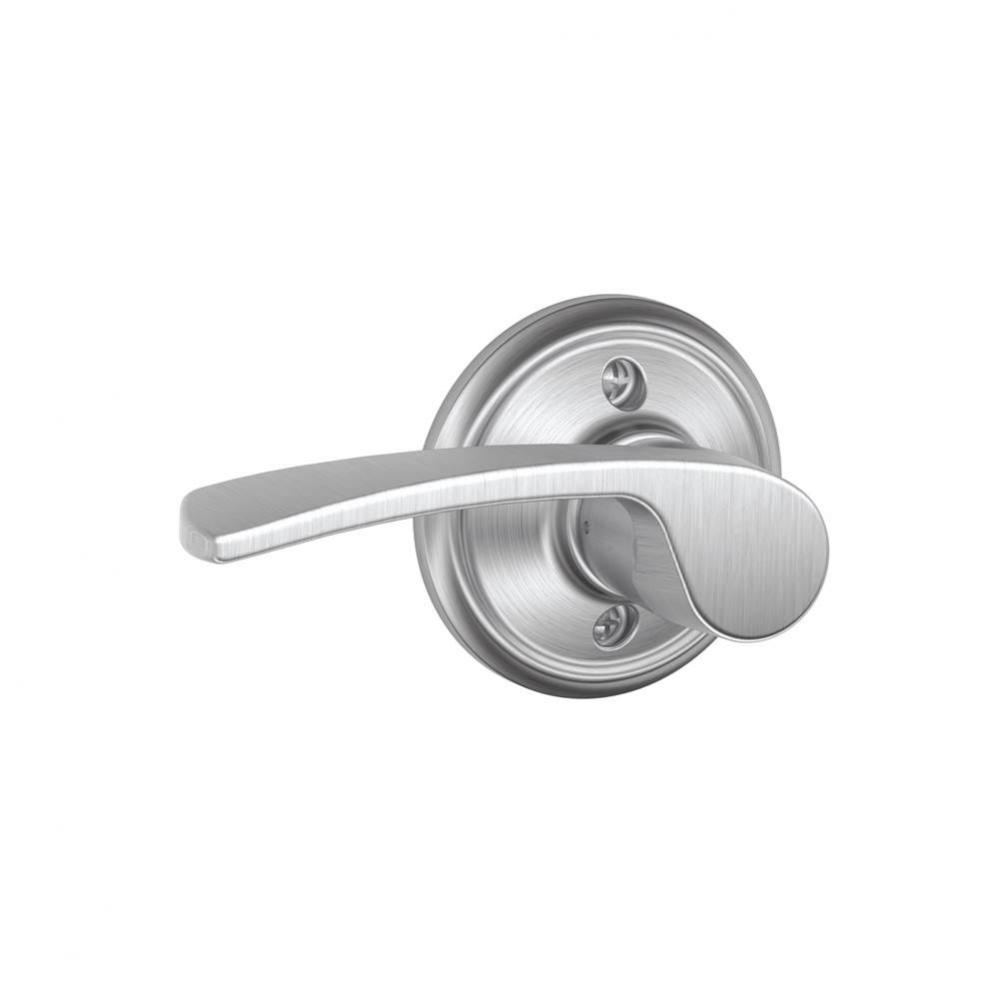 Merano Lever Non-Turning Lock in Satin Chrome - Left Handed