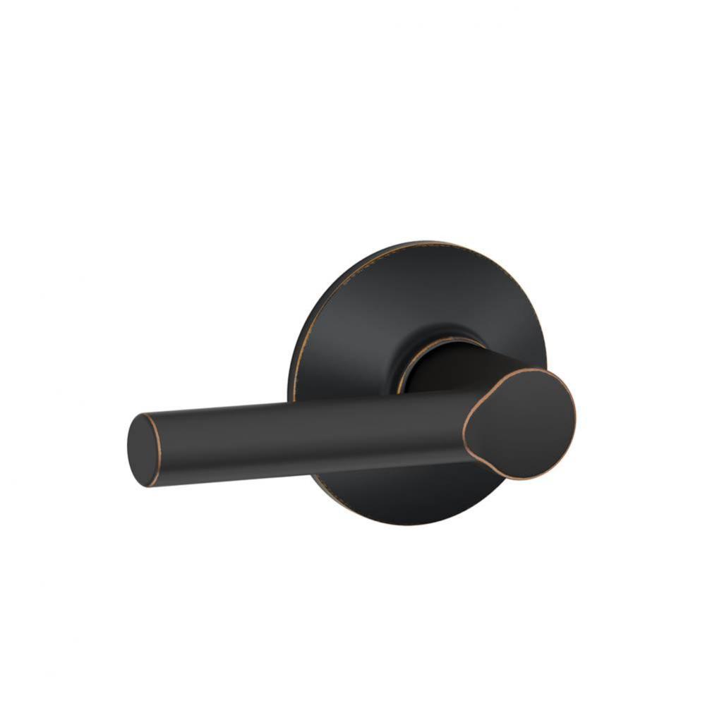 Broadway Lever Hall and Closet Lock in Aged Bronze