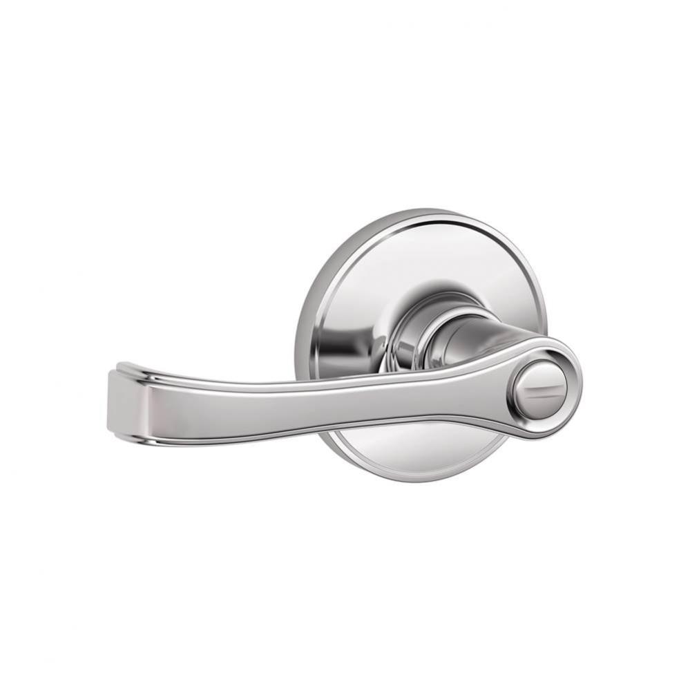 Torino Lever Bed and Bath Lock in Bright Chrome