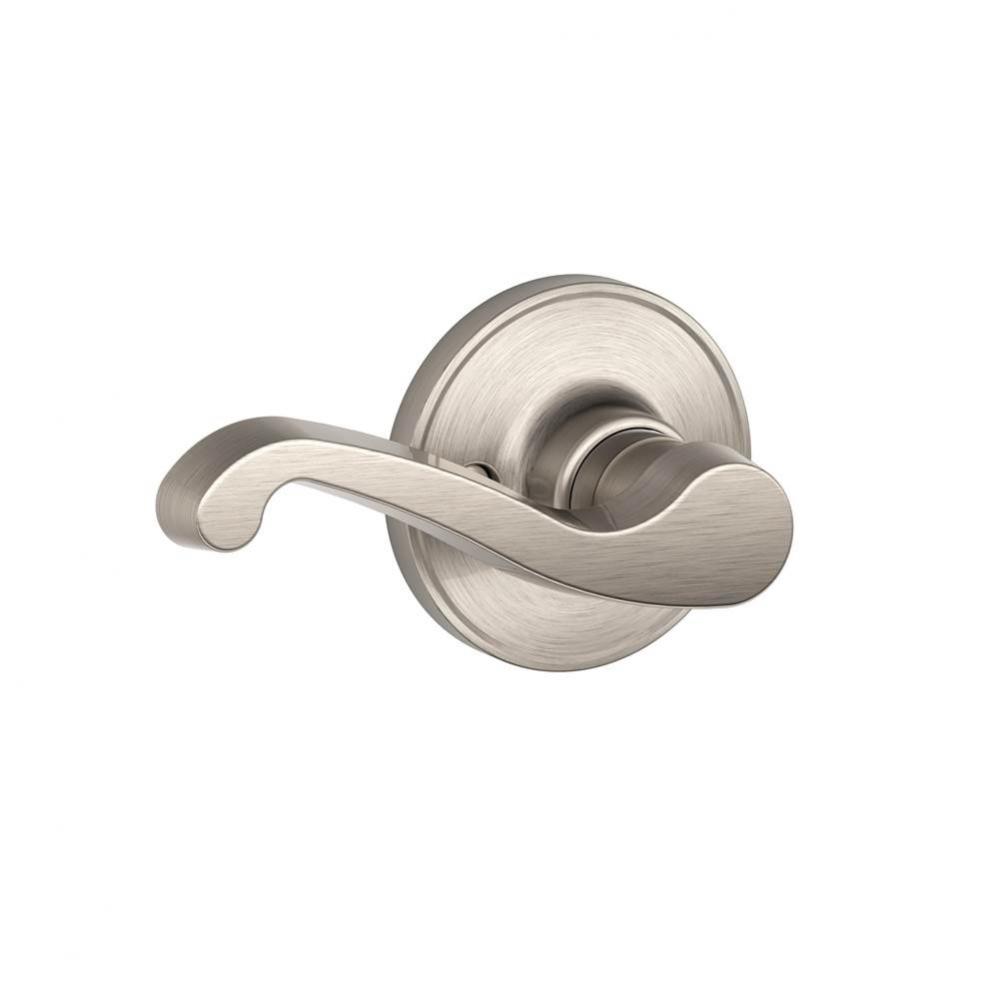 LaSalle Lever Non-Turning Lock in Satin Nickel - Left Handed