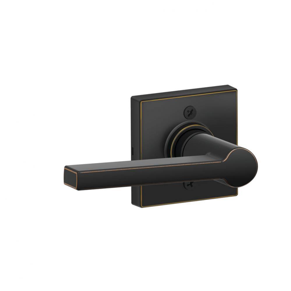 Solstice Lever with Collins Trim Non-Turning Lock