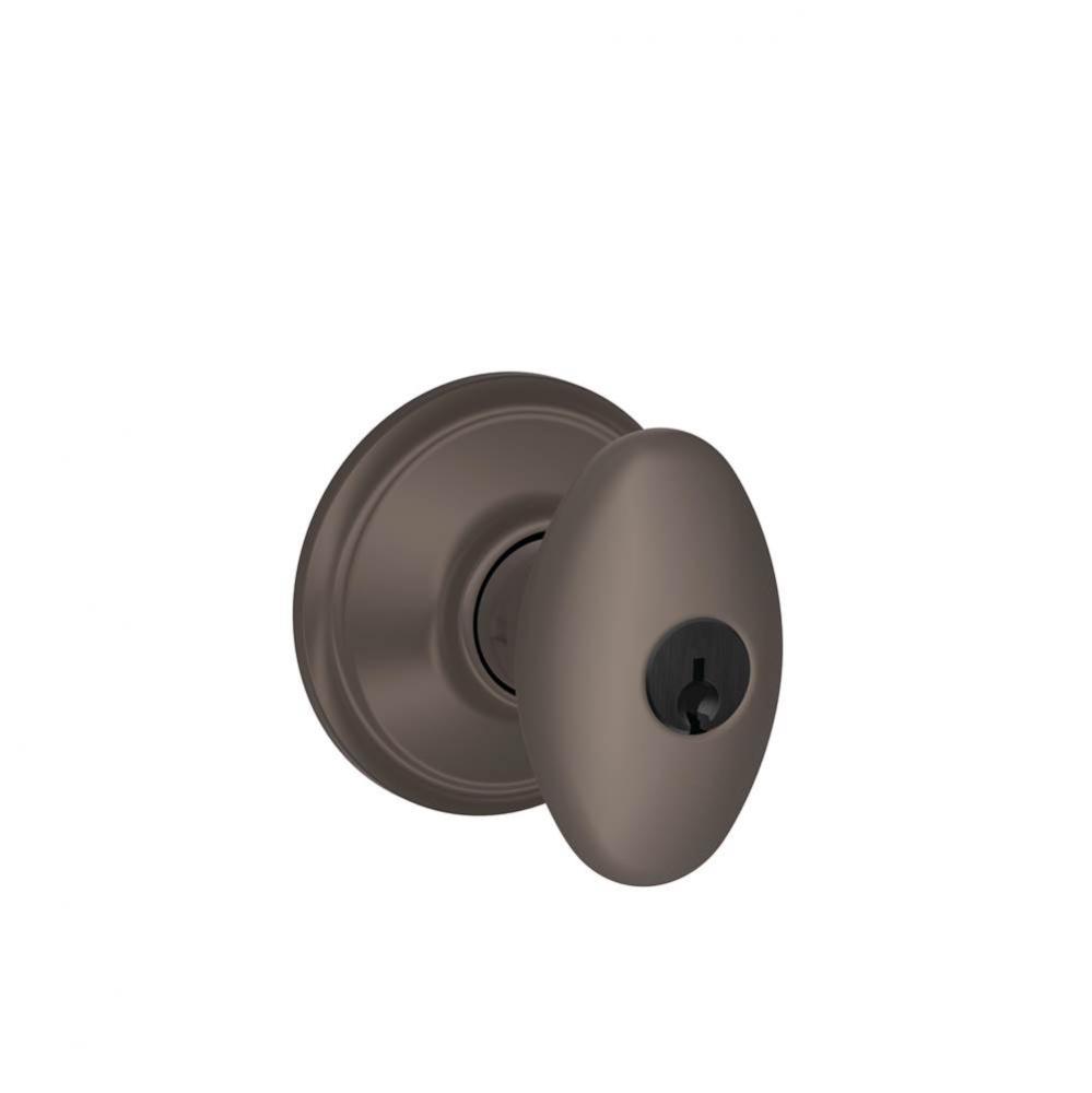 Siena Knob Keyed Entry Lock in Oil Rubbed Bronze
