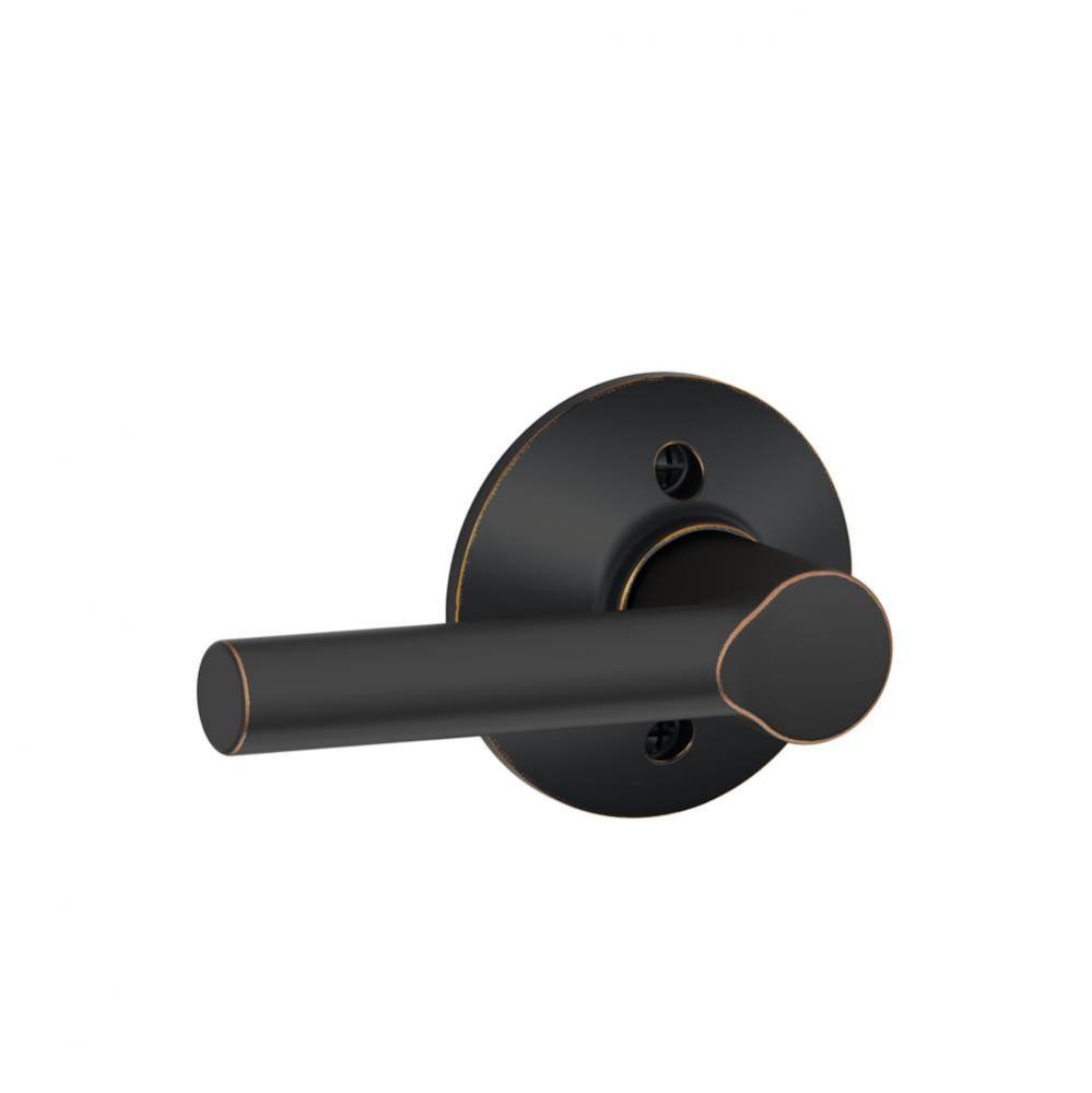 Broadway Lever Non-Turning Lock in Aged Bronze